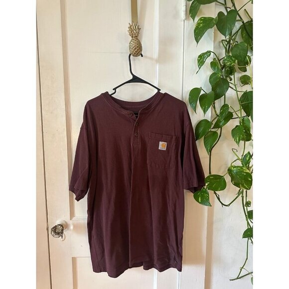 Carhartt men’s size large maroon T-shirt - Picture 1 of 7